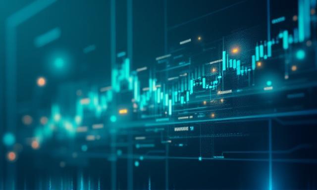 Abstract data visualization representing financial graphs and data flow, symbolizing revenue optimization